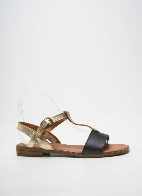 Sandale/pantofi decupați chiquet toc plat până la 3 cm auriu L'ATELIER H. femme