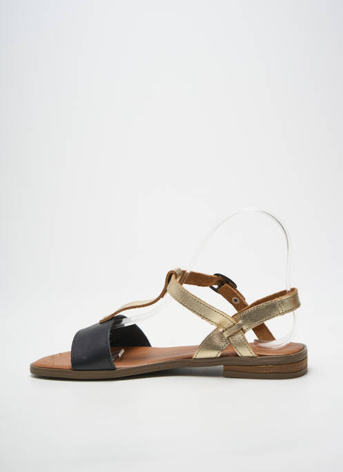 Sandale/pantofi decupați chiquet toc plat până la 3 cm auriu L'ATELIER H. femme