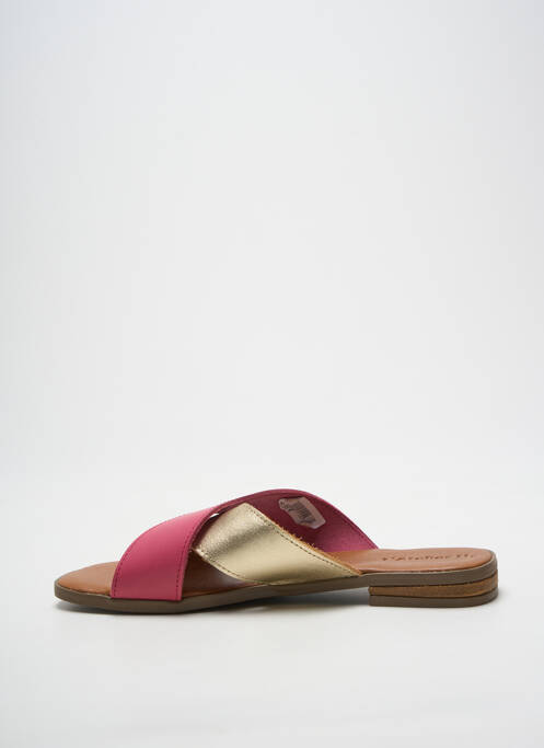 Sandale/pantofi decupați chiquet toc plat până la 3 cm roz L'ATELIER H. femme