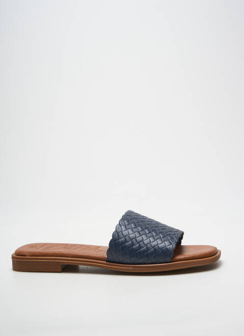 Mulete/saboți chiquet toc plat până la 3 cm albastru OH ! MY SANDALS femme