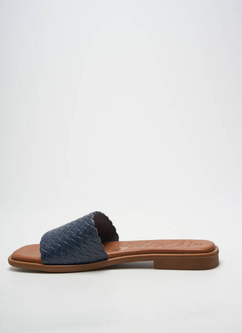 Mulete/saboți chiquet toc plat până la 3 cm albastru OH ! MY SANDALS femme