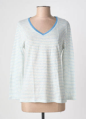 Tricou mâneci lungi mâneci lungi alb BLANC BOHEME femeie