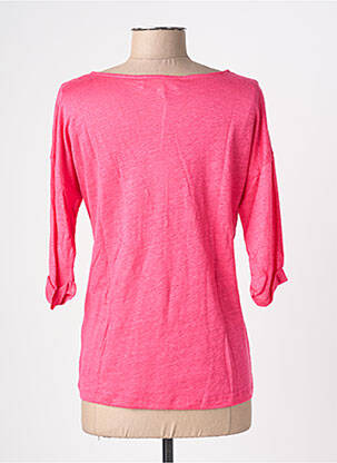 Tricou mâneci 3/4 mâneci 3/4 roz BLANC BOHEME femeie
