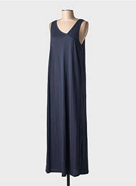 Rochie lungă fără mâneci fără mâneci albastru BLANC BOHEME femme