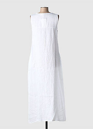 Rochie lungă fără mâneci fără mâneci alb BLANC BOHEME femeie