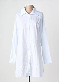 Tunică mâneci lungi guler de bluză alb BLANC BOHEME femme