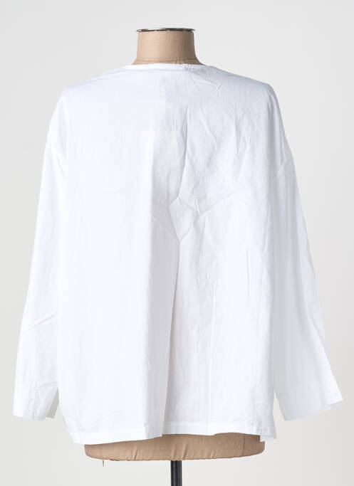Jachete casual croială dreaptă alb BLANC BOHEME femme