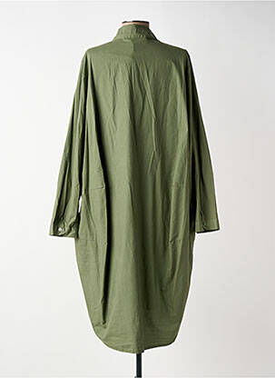 Rochie midi mâneci lungi mâneci lungi verde BLANC BOHEME femeie