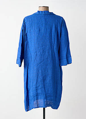 Rochie scurtă mâneci 3/4 mâneci 3/4 albastru BLUGAYA femeie