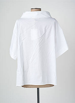 Top mâneci scurte mâneci scurte alb BLANC BOHEME femeie