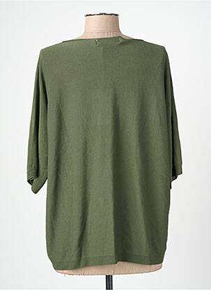 Top mâneci scurte mâneci scurte verde BLANC BOHEME femeie