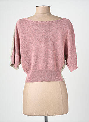 Top elasticitate mâneci 3/4 bej BLANC BOHEME femeie