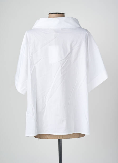 Top mâneci scurte mâneci scurte alb BLANC BOHEME femme