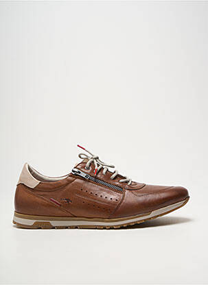 Adidași închidere cu fermoar și șireturi vârf rotund maro FLUCHOS homme