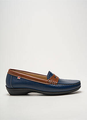 Mocasini vârf rotund toc plat până la 3 cm albastru FLUCHOS femme