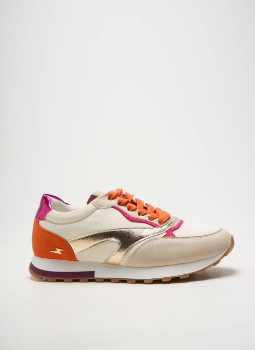 Adidași material neted toc plat până la 3 cm auriu VANESSA WU femme