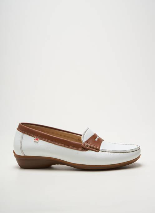Mocasini vârf rotund toc plat până la 3 cm alb FLUCHOS femme