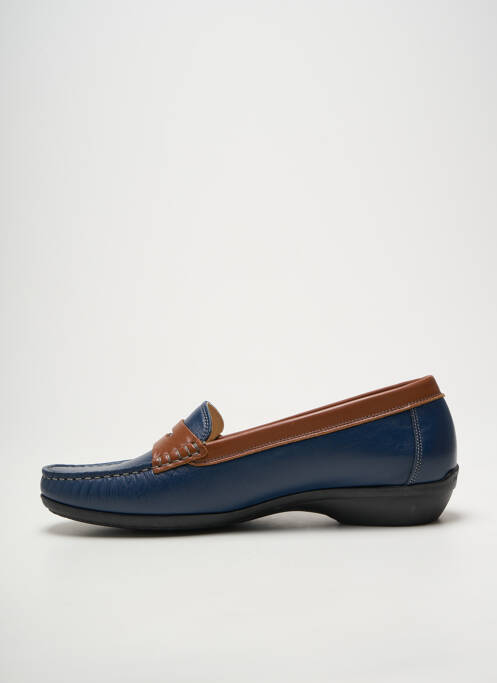 Mocasini vârf rotund toc plat până la 3 cm albastru FLUCHOS femme
