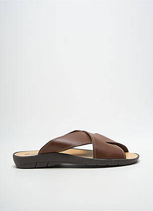 Mulete/saboți vârf deschis vârf deschis maro BOISSY homme
