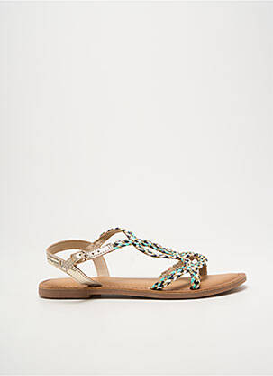 Sandale/pantofi decupați chiquet toc plat până la 3 cm auriu LES TROPEZIENNES PAR M.BELARBI femme