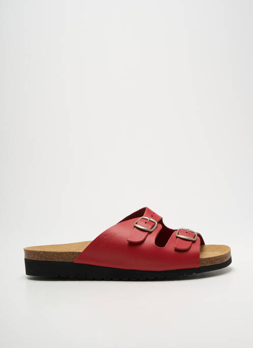 Mulete/saboți arcadă plantară toc plat până la 3 cm roșu ARTIKA SOFT femme