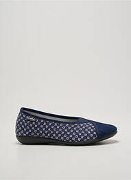 Papuci/pantofi de casă vârf rotund toc plat până la 3 cm albastru SEMELFLEX femme