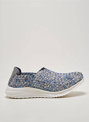 Adidași țesătură satinată toc plat până la 3 cm albastru ROCK SPRING femeie