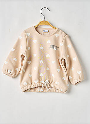 Hanorac mâneci lungi mâneci lungi bej LOSAN fille