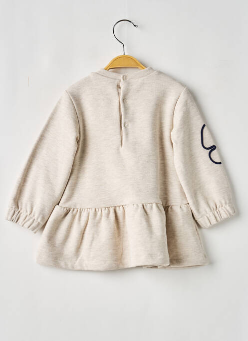 Rochie midi guler rotund mâneci lungi bej MAYORAL fille