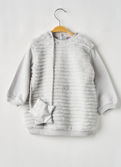 Rochie midi guler rotund mâneci lungi gri MAYORAL fille