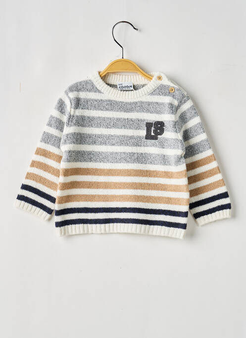 Pulover guler rotund mâneci lungi gri LOSAN garcon