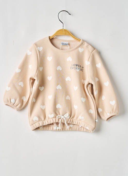 Hanorac mâneci lungi mâneci lungi bej LOSAN fille