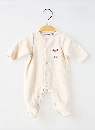 Pijama țesătură catifea bej NOUKIE'S enfant
