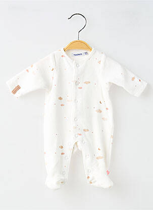Pijama țesătură catifea alb NOUKIE'S enfant