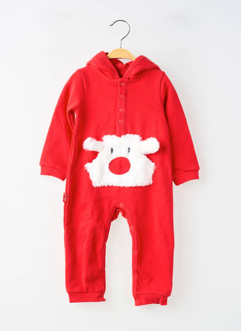 Salopetă-pantalon croială dreaptă mâneci lungi roșu BOBOLI enfant