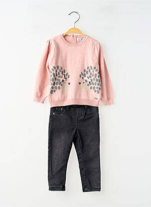 Set pantaloni mâneci lungi roz MAYORAL fille