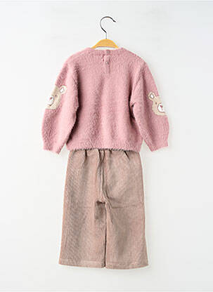 Set pantaloni mâneci lungi roz MAYORAL fată