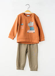 Set pantaloni talie elastică portocaliu LOSAN garcon