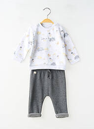 Set pantaloni plasă fină gri LOSAN garcon