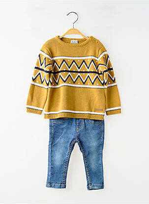 Set pantaloni talie elastică galben LOSAN băiat