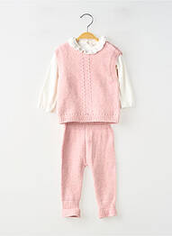 Set pantaloni croială dreaptă roz MAYORAL fille