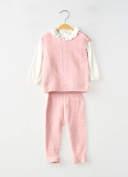 Set pantaloni croială dreaptă roz MAYORAL fille