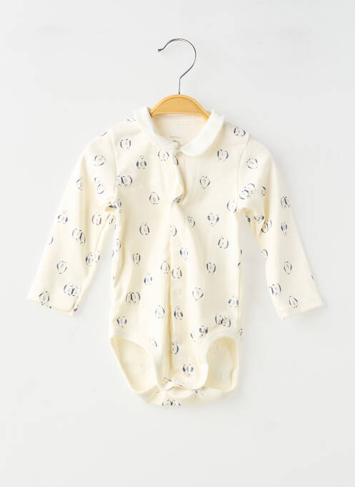 Set pantaloni mâneci lungi alb PETIT BATEAU enfant