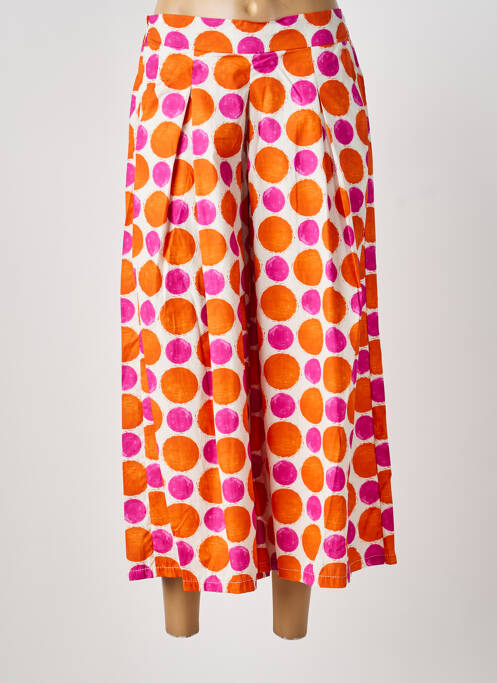Pantalon 7/8 talie elastică roz BLANC BOHEME femme