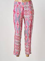 Pantalon 7/8 talie elastică roșu BLANC BOHEME femme