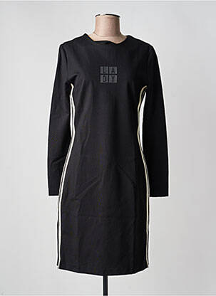 Rochie midi mâneci lungi mâneci lungi negru DELAHAYE femeie
