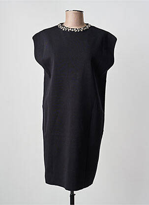 Rochie midi mâneci scurte mâneci scurte negru ARTLOVE femeie