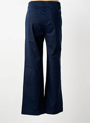 Pantalon chino țesătură poplin mărime normală albastru SAINT JAMES femeie
