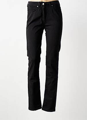 Pantalon slim țesătură poplin mărime normală negru SAINT JAMES femeie