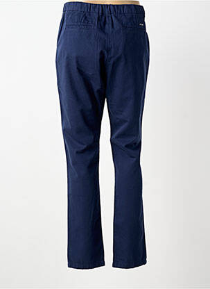 Pantalon drept țesătură poplin mărime normală albastru SAINT JAMES femeie